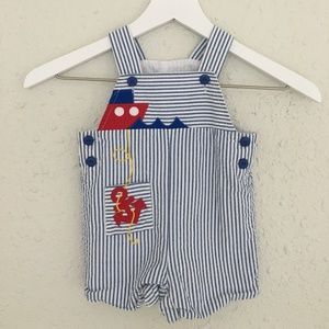 Florence Eiseman seersucker shortalls